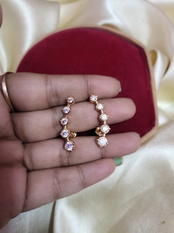 panchaloha with gold polished earcuffs