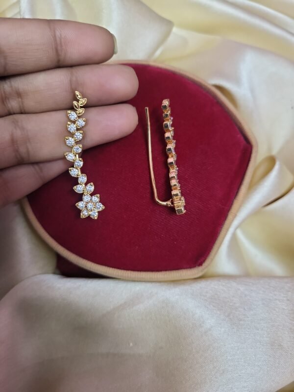 panchaloha with goldpolish Earcuffs